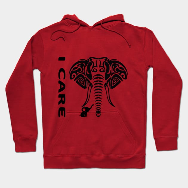 i care Hoodie by Tshirtatech